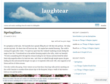 Tablet Screenshot of laughtear.wordpress.com