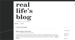 Desktop Screenshot of 1lifereal.wordpress.com