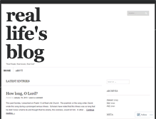 Tablet Screenshot of 1lifereal.wordpress.com