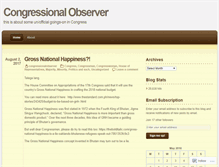 Tablet Screenshot of congressionalobserver.wordpress.com
