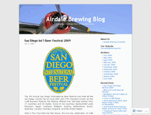 Tablet Screenshot of airdalebrewing.wordpress.com