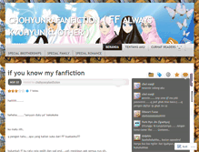 Tablet Screenshot of chohyunrafanfiction.wordpress.com