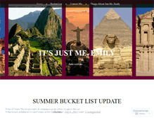 Tablet Screenshot of itsjustmeemily.wordpress.com