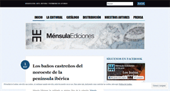Desktop Screenshot of mensulaediciones.wordpress.com