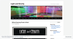 Desktop Screenshot of lightandgravity.wordpress.com