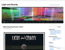 Tablet Screenshot of lightandgravity.wordpress.com