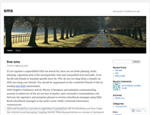 Tablet Screenshot of freesmsbest.wordpress.com