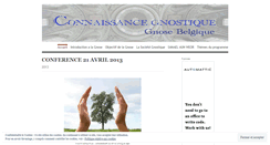 Desktop Screenshot of gnosebelgique.wordpress.com