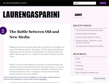 Tablet Screenshot of laurengasparini.wordpress.com