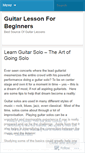 Mobile Screenshot of guitarlessonbeginners.wordpress.com