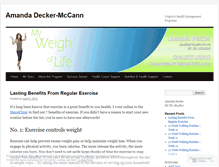 Tablet Screenshot of myweighoflife1.wordpress.com