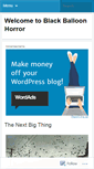 Mobile Screenshot of blackballoonhorror.wordpress.com