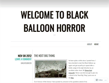 Tablet Screenshot of blackballoonhorror.wordpress.com