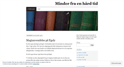 Desktop Screenshot of minderfraenhaardtid.wordpress.com