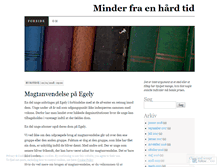 Tablet Screenshot of minderfraenhaardtid.wordpress.com