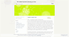 Desktop Screenshot of mishkan.wordpress.com