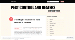 Desktop Screenshot of pestcontrolandheaters.wordpress.com