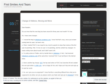 Tablet Screenshot of firstsmilesandtears.wordpress.com