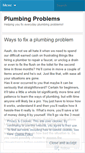 Mobile Screenshot of plumbingproblems.wordpress.com