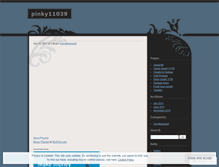 Tablet Screenshot of pinky11039.wordpress.com