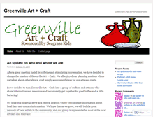 Tablet Screenshot of greenvilleartandcraft.wordpress.com