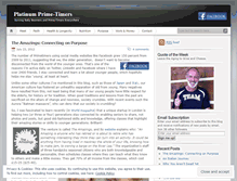 Tablet Screenshot of platinumprimetimers.wordpress.com