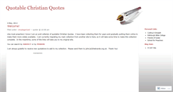 Desktop Screenshot of christianquotations.wordpress.com