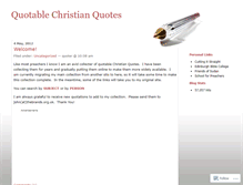 Tablet Screenshot of christianquotations.wordpress.com