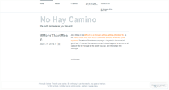Desktop Screenshot of nohaycamino.wordpress.com