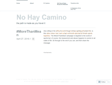 Tablet Screenshot of nohaycamino.wordpress.com
