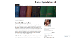 Desktop Screenshot of budgetgradstudent.wordpress.com