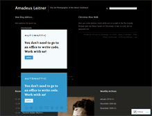 Tablet Screenshot of amadeusleitner.wordpress.com