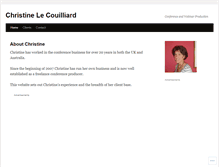 Tablet Screenshot of christinelecouilliard.wordpress.com
