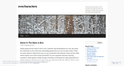 Desktop Screenshot of evecharacters.wordpress.com
