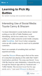 Mobile Screenshot of learningtopickmybattles.wordpress.com