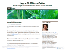 Tablet Screenshot of joycemcmillan.wordpress.com