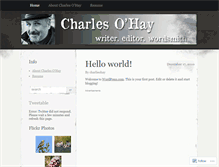 Tablet Screenshot of charlieohay.wordpress.com