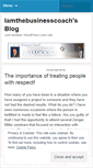 Mobile Screenshot of iamthebusinesscoach.wordpress.com