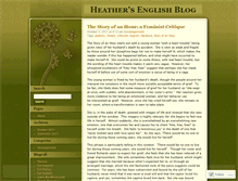 Tablet Screenshot of heathersenglish.wordpress.com