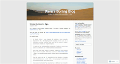 Desktop Screenshot of davesboringblog.wordpress.com