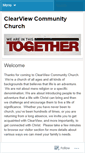 Mobile Screenshot of clearviewcommunitychurch.wordpress.com