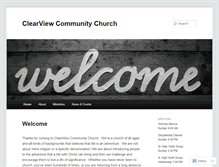 Tablet Screenshot of clearviewcommunitychurch.wordpress.com