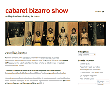 Tablet Screenshot of cabaretbizarro.wordpress.com