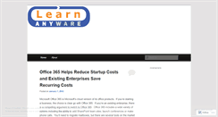 Desktop Screenshot of learnanyware.wordpress.com