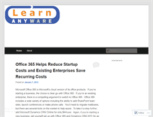 Tablet Screenshot of learnanyware.wordpress.com