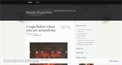 Desktop Screenshot of mainlywordfree.wordpress.com