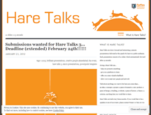 Tablet Screenshot of haretalks.wordpress.com
