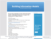 Tablet Screenshot of informationmodels.wordpress.com