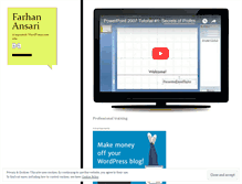 Tablet Screenshot of mfarhanansari.wordpress.com