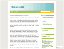 Tablet Screenshot of designnoob.wordpress.com